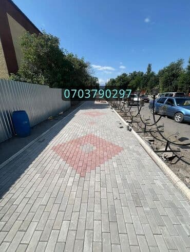 брусчатка бишкек дом брусчатки'' тротуарная плитка бордюры бишкек: Дорожный бордюр, Прессованный, Бетонный, Новый — 18