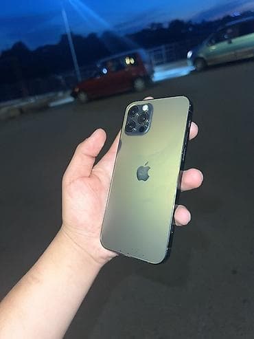 apple mac: IPhone 12 Pro, Б/у, 128 ГБ, Графит, Чехол — 3