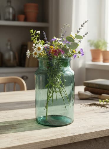 Подставки и держатели для книг: Стеклянная банка приблизительно 4 литра. Благодаря плоскому дну очень — 1