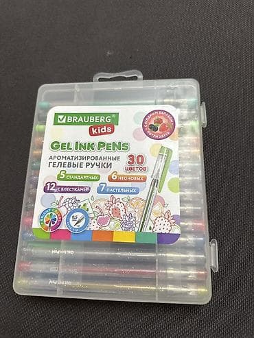 7 5j: Набор ароматизированных гелевых ручек BRAUBERG Kids, 30 цветов, в — 1