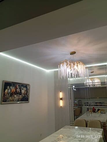 Дизайн, проектирование: Натяжной потолок Глянцевое, Матовое, 3D потолки Гарантия, Бесплатная консультация, Бесплатный замер — 25