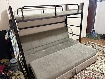 метол: Двухъярусная кровать, Б/у, С выкатной системой — 2