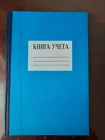 Книга учета + блокнот в клетку - Книга учета формата примерно A4
