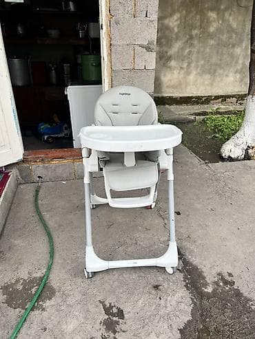 super clean: Стульчик для кормления, Peg perego, Трансформер, цвет - Серый — 1