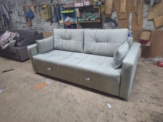 лежак для бассейна: Прямой диван, Новый, Трехместный — 2