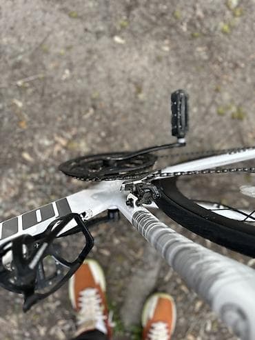 складной велосипед детский: Шоссейный велосипед, Рама M (156 - 178 см), Б/у — 6