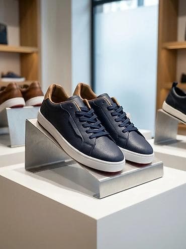 nike react: Новые кожаные кеды с красной подошвой, размер 42–43. Выполнены из — 1