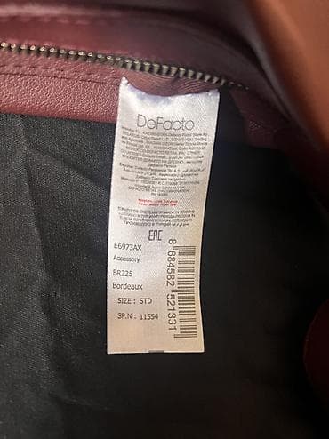 pull bear: Сумка DeFacto, цвет бордовый, состояние почти новое, без дефектов — 2