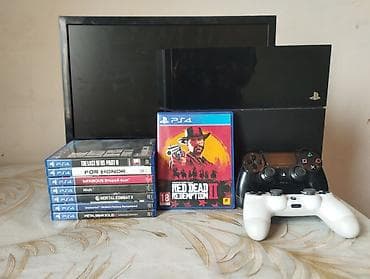 Продам или обменю пс 4 фат 500г в комплекте монитор старенький диски at lalafo.kg Продам или обменю пс 4 фат 500г в комплекте монитор старенький диски