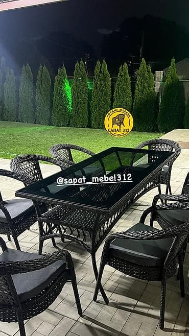 Комплект садовой мебели, Ротанг at lalafo.kg Комплект садовой мебели, Ротанг