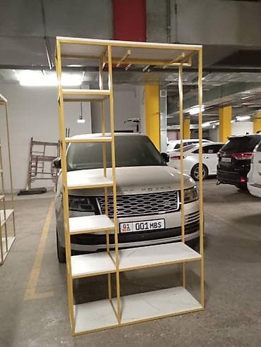 Металлические стеллажи/перегородки с декоративной отделкой «под