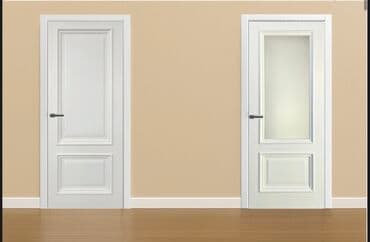 бу двери наружная: Две межкомнатные двери, одна с глухой филенкой, другая – с матовым — 1