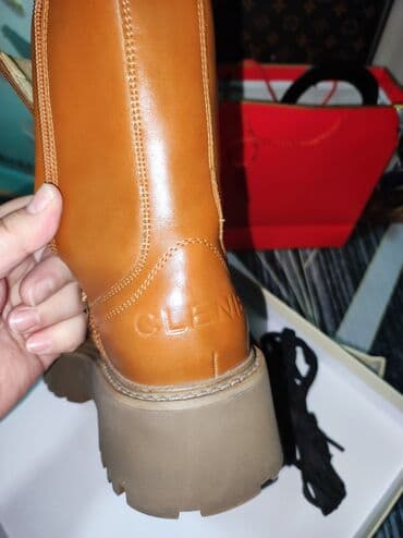 фирменный сапоги: Срочно продаю!нужны деньги! Ботинки демисезонные натуральная кожа — 4