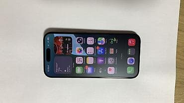 IPhone 15 Pro, Б/у, 128 ГБ, Blue Titanium, Защитное стекло, Чехол, Коробка, 86 %