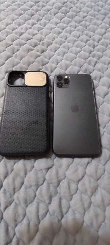 бу 11 айфон: IPhone 11 Pro Max, Колдонулган, 256 ГБ, Natural Titanium, Кабель, Коргоочу айнек, 91 % — 1