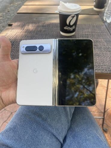 складной телефон: Google Pixel Fold, Колдонулган, 256 ГБ, түсү - Ак, 1 SIM, eSIM — 2