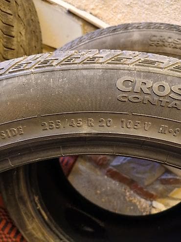 Шины 255 / 45 / R 20, Всесезонная, Б/у, Внедорожные (АТ/МТ), Continental