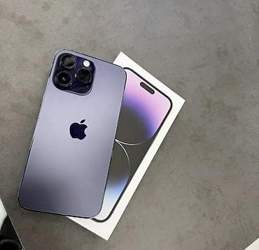 Автоунаа электроникасы: IPhone 14 Pro Max, Колдонулган, 256 ГБ, Deep Purple, Коргоочу айнек, Каптама, Кабель, 85 % — 2