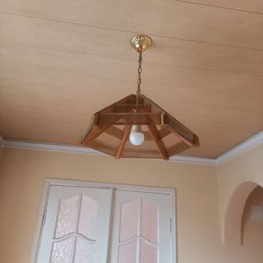 кыргызстан суроттор: Продается люстра стальная, плафоны хрусталь в г.Ош., Цена 500с. — 3