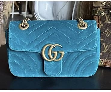 Сумкалар: Классикалык сумка, Gucci, Материалы: Баркыт, Магнит илмектер, Аялдарга — 2