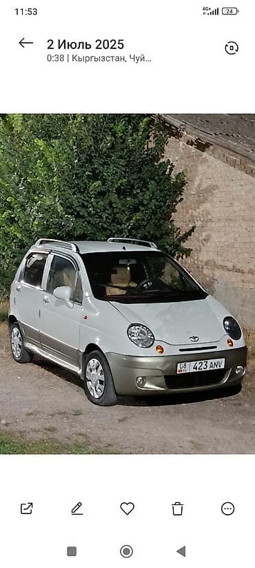 марат авто: Daewoo Matiz: 2003 г., 0.8 л, Автомат, Бензин, Хэтчбэк — 3
