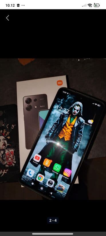 4к 4k: Redmi, Redmi Note 13, Новый, 256 ГБ, цвет - Черный, 2 SIM — 2