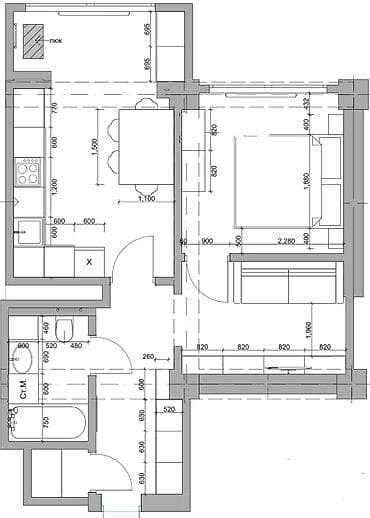 Батирлер: 2 бөлмө, 48 м², Элитка, 8 кабат, Евроремонт — 9