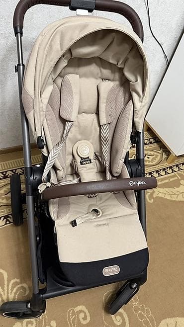 cynebaby коляска: Коляска прогулочная Cybex (серия Balios) в бежевом цвете с коричневыми — 2