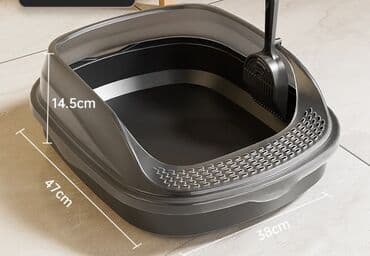 Аквариумдар: Лоток для животных (собак и кошек) глубокий большой лоток — 1