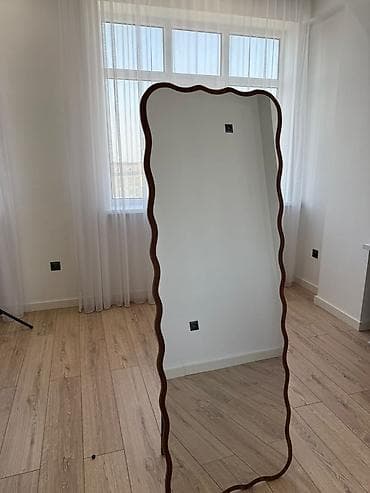 Үй сааты: Напольные зеркала в полный рост с декоративной волнистой и прямой — 2