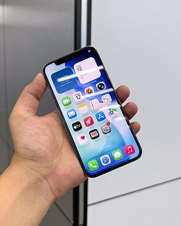 aiphone 13: IPhone 12 Pro, Б/у, 256 ГБ, Pacific Blue, Защитное стекло, Чехол, Коробка, В рассрочку, 100 % — 2
