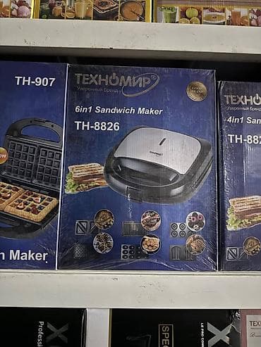 Сэндвич-мейкер Техномир TH-8826 6-в-1. Многофункциональный прибор для