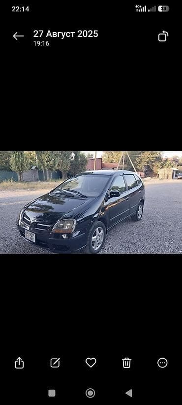toyota corolla 2002: Nissan Tino: 2002 г., 1.8 л, Механика, Бензин, Фургон — 1