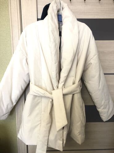 шикарный турецкие вечерние платья для полных: Пальто, Халат, Осень-весна, Стеганый, Короткая модель, С поясом, M, L — 1