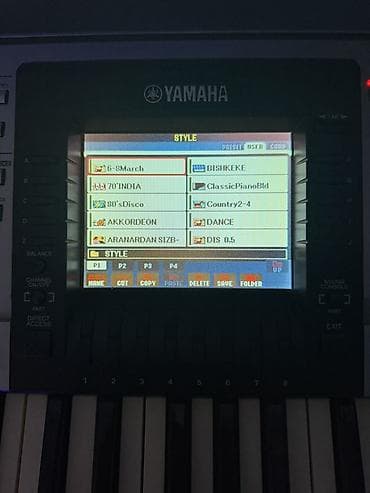 микрофон стойка: Синтезатор-аранжировщик Yamaha (серия PSR-3000) с цветным дисплеем и — 3