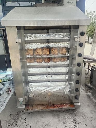 форма хлеба: Промышленный газовый ротационный гриль для кур MELTEM, модель MF-8 — 1