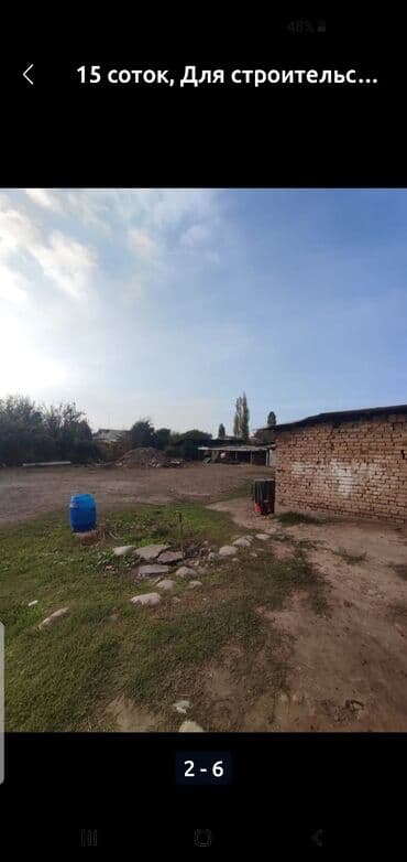 прадаю дом кок жар: 15 соток, Для строительства, Красная книга — 5
