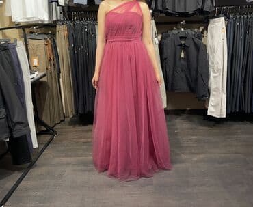 черное платье в пол с открытой спиной: Вечернее платье, А-силуэт, Длинная модель, С рукавами, С пайетками, M — 4