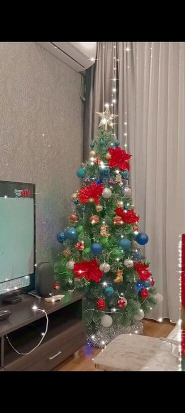 вешалка стойка купить бишкек: Искусственная ёлка с полным набором украшений - Высота: около 1.5 — 3