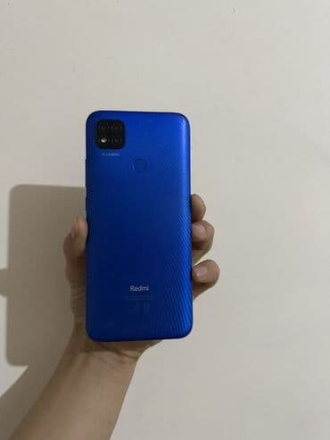 cf карта: Redmi, Redmi 9C, Б/у, 64 ГБ, цвет - Голубой, 2 SIM — 1
