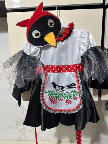 Новогодний карнавальный костюм “сорока” для девочек! Заказывали с