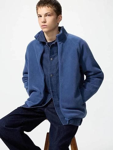 fleece: Мужская толстовка, S, Uniqlo, Новый, цвет - Зеленый, Самовывоз — 2