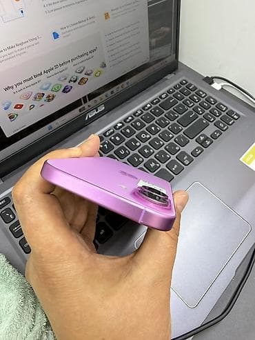 iphone за 0 руб: IPhone 16, Б/у, 128 ГБ, Розовый, Защитное стекло, Чехол, 89 % — 6