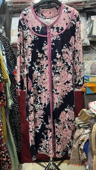 домашние халаты больших размеров: Летний халат 100%хлопок. Размеры 42 до 60 Адрес: рынок Орто-Сай — 5