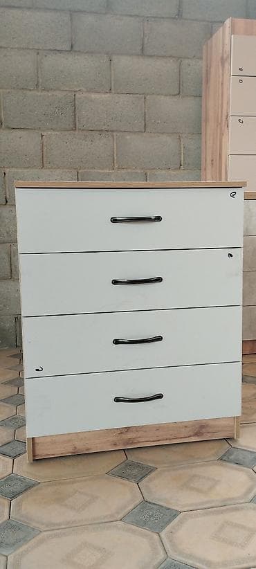 Балдар эмереги: Кийим үчүн комод, Күзгүсүз, ЛДСП, түсү - Ак — 1