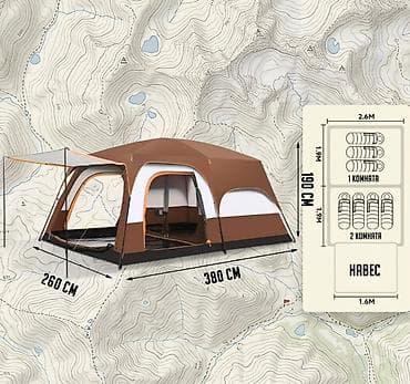 bicamp: 🏕️ Двухкомнатная палатка BiCamp (5–7 мест) — ваш идеальный дом на — 3