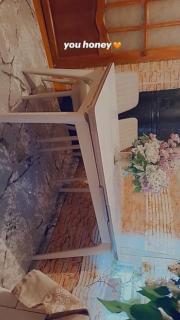 газлифт для кухонной мебели: Стол трансформер Для кухни, Раскладной стол, цвет - Белый — 3