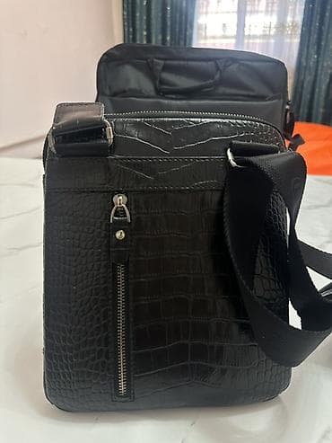 american eagle: Классическая сумка, Butun, Материал: Натуральная кожа, Застежка на молнии, Мужские — 4