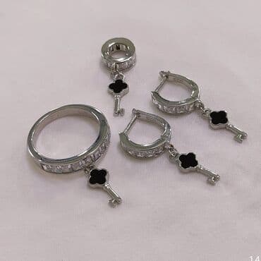 свадебные наборы ручной: Набор украшений, Проба 925, Женские, Новый — 3