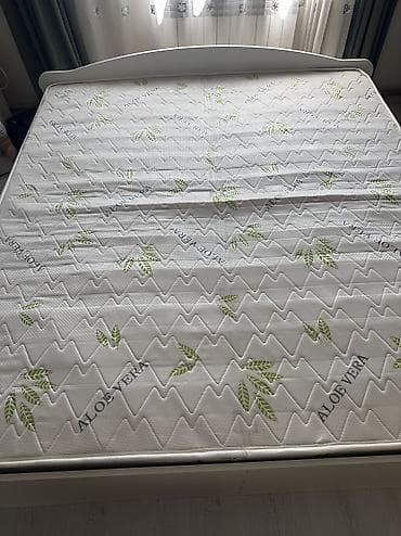 Наматрасники и топперы: Матрас с чехлом Aloe Vera - Размер: двуспальный (визуально — на — 1
